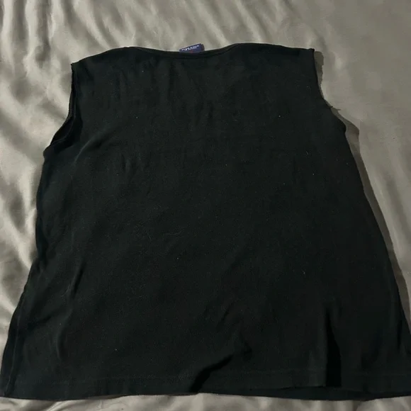 Women’s Black Sleeveless Top with Motorcycle Design Harley Davidson Tank Top - Picture 2 of 5